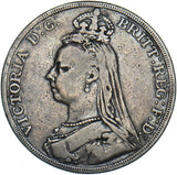 1889 Crown - Victoria British Silver Coin