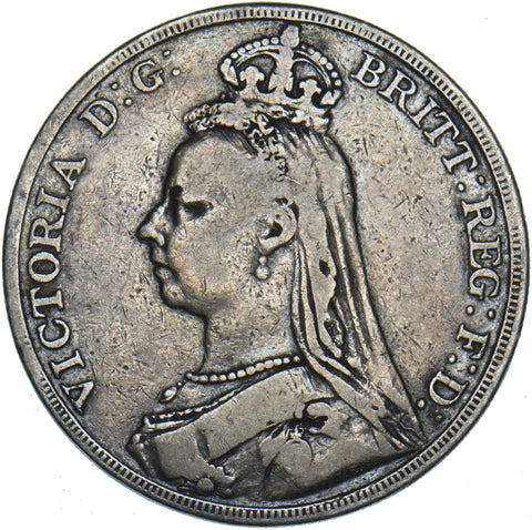 1889 Crown - Victoria British Silver Coin