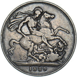 1889 Crown - Victoria British Silver Coin