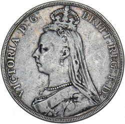 1890 Crown - Victoria British Silver Coin