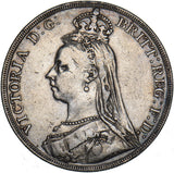 1890 Crown - Victoria British Silver Coin