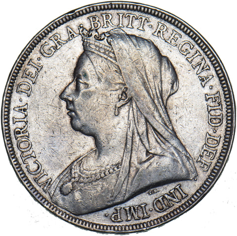 1893 LVI Crown - Victoria British Silver Coin