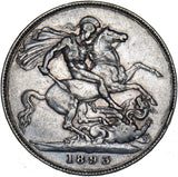1893 LVI Crown - Victoria British Silver Coin