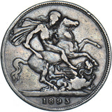 1893 Crown - Victoria British Silver Coin