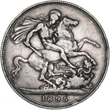 1895 LIX Crown - Victoria British Silver Coin