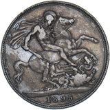 1895 LIX Crown - Victoria British Silver Coin