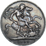 1895 LVIII Crown - Victoria British Silver Coin