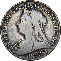 1899 Crown - Victoria British Silver Coin
