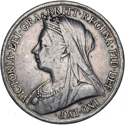1900 LVIII Crown - Victoria British Silver Coin