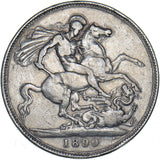 1890 Crown - Victoria British Silver Coin