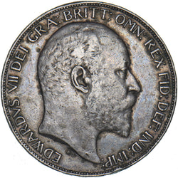 1902 Crown - Edward VII British Silver Coin - Nice