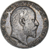 1902 Crown - Edward VII British Silver Coin - Nice