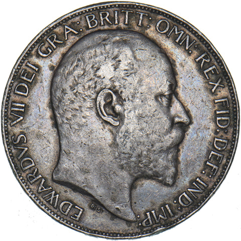 1902 Crown - Edward VII British Silver Coin - Nice