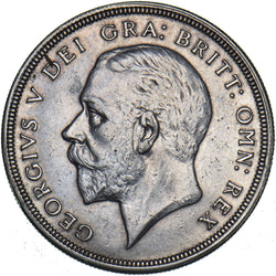 1930 Wreath Crown - George V British Silver Coin - Very Nice