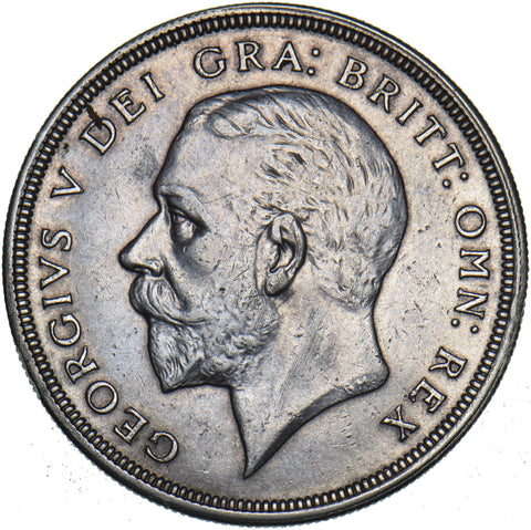 1930 Wreath Crown - George V British Silver Coin - Very Nice