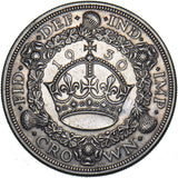 1930 Wreath Crown - George V British Silver Coin - Very Nice