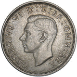 1937 Crown - George VI British Silver Coin - Very Nice