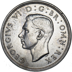 1937 Crown - George VI British Silver Coin - Very Nice
