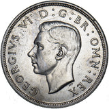 1937 Crown - George VI British Silver Coin - Very Nice
