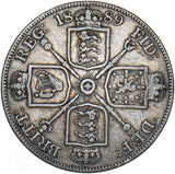 1889 Double Florin - Victoria British Silver Coin