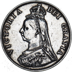 1889 Double Florin - Victoria British Silver Coin