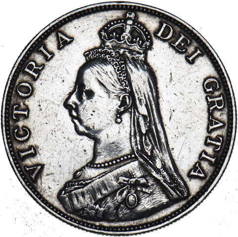 1889 Double Florin - Victoria British Silver Coin