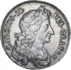 1674 Halfcrown - Charles II British Silver Coin - Nice