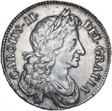 1674 Halfcrown - Charles II British Silver Coin - Nice