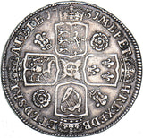 1731 Halfcrown - George II British Silver Coin - Very Nice