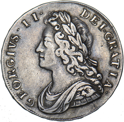 1736 Halfcrown - George II British Silver Coin - Nice