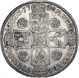 1743 Halfcrown - George II British Silver Coin - Nice