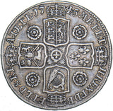 1745 Halfcrown (Roses) - George II British Silver Coin - Nice
