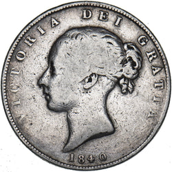 1840 Halfcrown - Victoria British Silver Coin