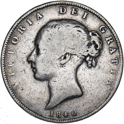 1840 Halfcrown - Victoria British Silver Coin