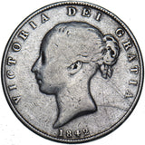1842 Halfcrown - Victoria British Silver Coin