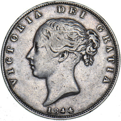 1844 Halfcrown - Victoria British Silver Coin - Nice
