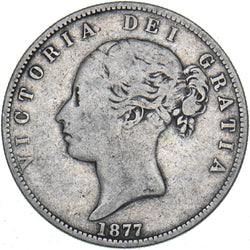 1877 Halfcrown - Victoria British Silver Coin