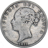 1877 Halfcrown - Victoria British Silver Coin