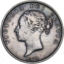 1878 Halfcrown - Victoria British Silver Coin
