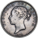 1878 Halfcrown - Victoria British Silver Coin