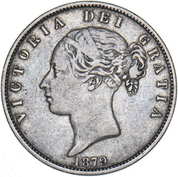 1879 Halfcrown - Victoria British Silver Coin - Nice
