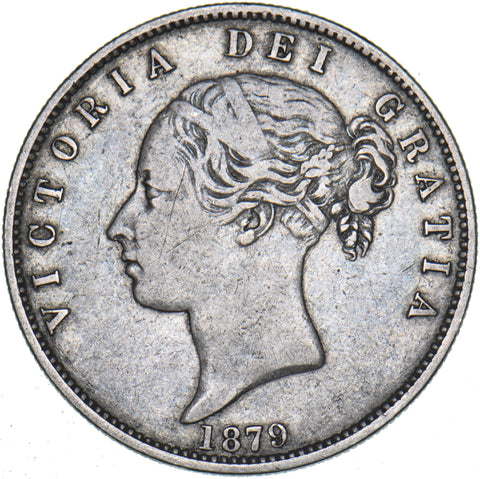 1879 Halfcrown - Victoria British Silver Coin - Nice