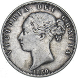 1880 Halfcrown - Victoria British Silver Coin - Nice