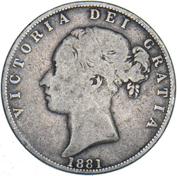 1881 Halfcrown - Victoria British Silver Coin