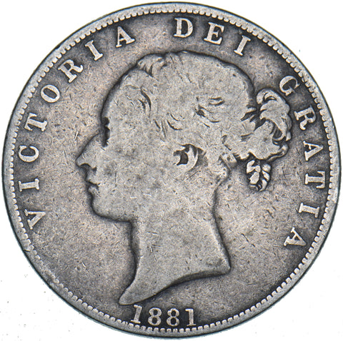 1881 Halfcrown - Victoria British Silver Coin
