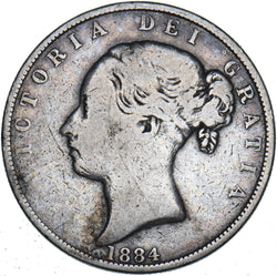 1884 Halfcrown - Victoria British Silver Coin