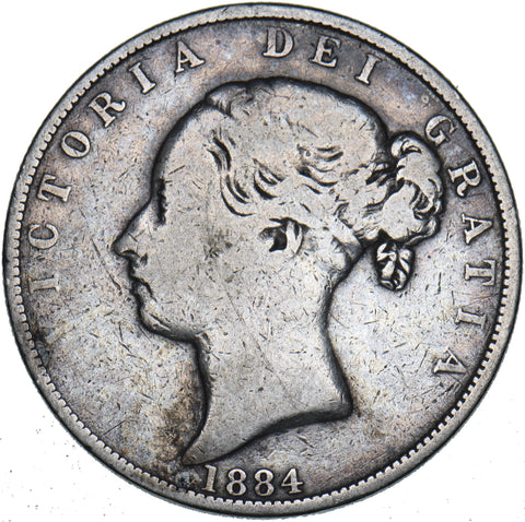 1884 Halfcrown - Victoria British Silver Coin