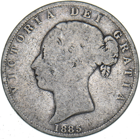 1885 Halfcrown - Victoria British Silver Coin