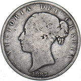 1887 Halfcrown (Young Head) - Victoria British Silver Coin