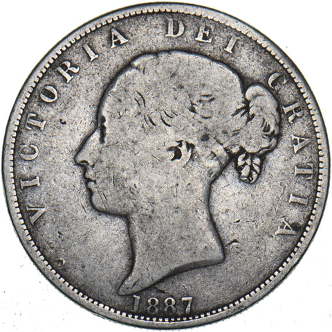 1887 Halfcrown (Young Head) - Victoria British Silver Coin